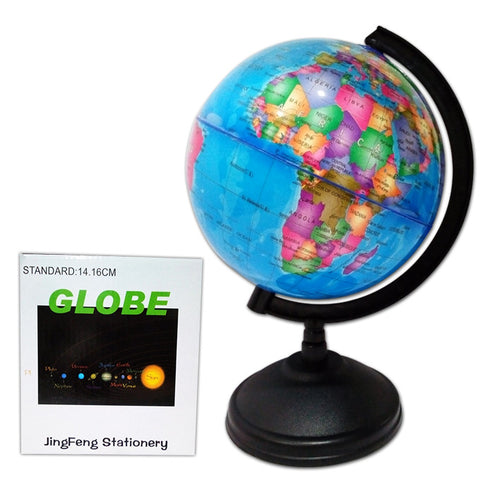 World Map Globe with Rotating Stand - 6 inch