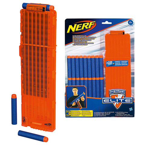 Nerf N-Strike Elite Series 18-Dart Quick Reload Magazine Clip with 18 Elite Rubber Bullet Head Soft Darts