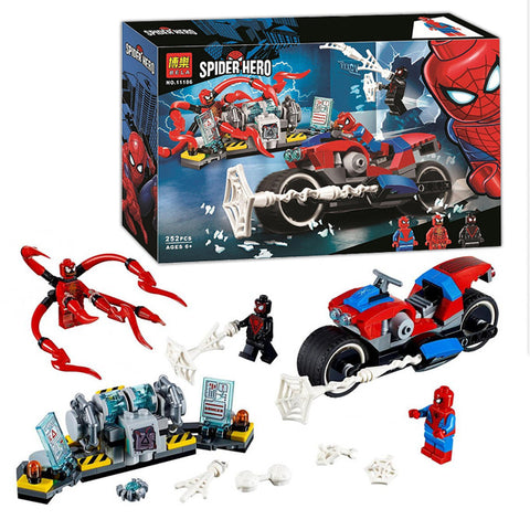 Marvel Spider-Man Bike Rescue vs Venom Building Blocks - 11186