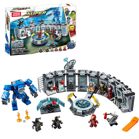 Marvel Avengers: Iron Man Lab and Hall of Armor Building Blocks Set - 7138