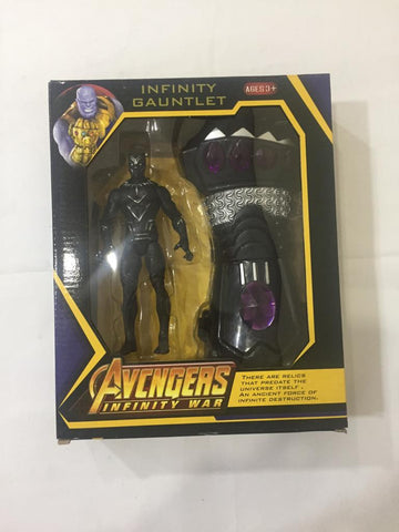 Avengers: Infinity War: Black Panther Action Figure with Infinity Gauntlet Glove