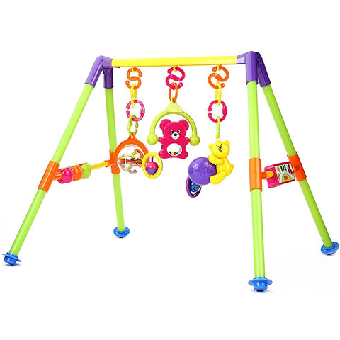 Blue Baby Rattle Fitness Frame Activity Play Gym