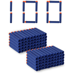 Blue Refill Soft Rubber Head Nerf Dart Pack - 100 pcs