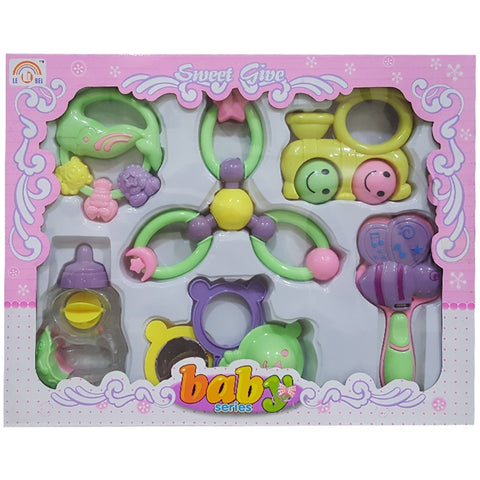 New Born Baby Series Rattle Toys Set - 6 pcs