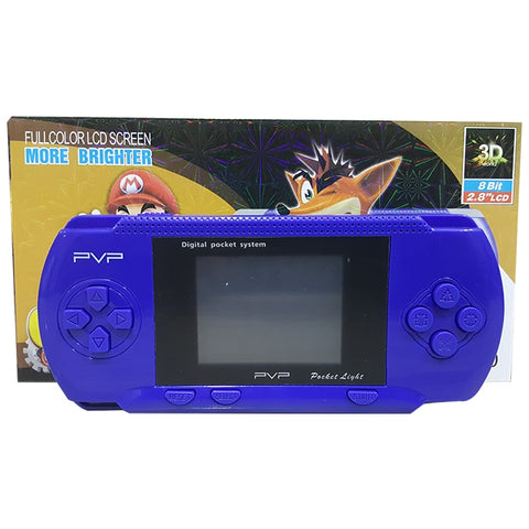 PVP Station Pocket Light 3000 - 8 Bit Portable Handheld Video Game - Blue