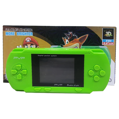 PVP Station Pocket Light 3000 - 8 Bit Portable Handheld Video Game - Green