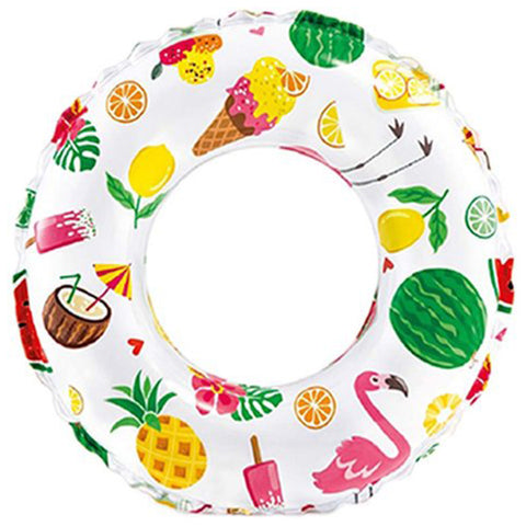 Intex - Lively Print Swimming Pool Tube Ring - 24 inch - 59241