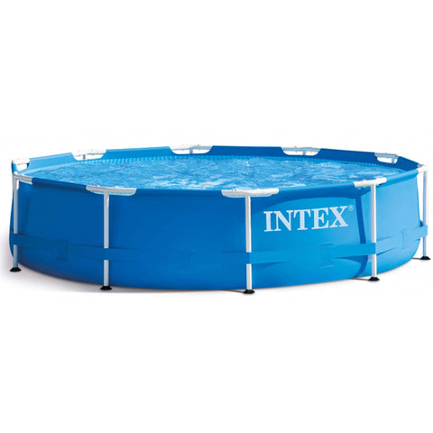 Intex - Round Metal Frame Foldable Swimming Pool - 10 ft - 28200