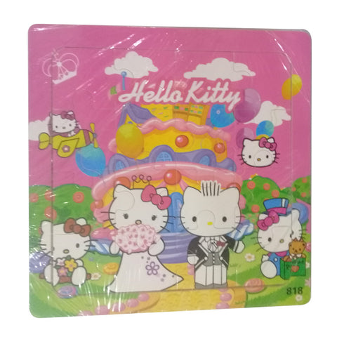 Wooden Jigsaw Puzzle - Hello Kitty Wedding Party - 6 inches