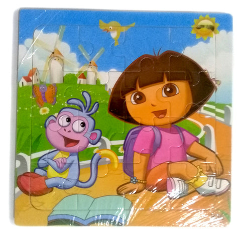 Wooden Jigsaw Puzzle - Dora the Explorer &amp; Boots Monkey - 6 inches