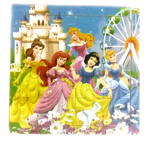 Wooden Jigsaw Puzzle - Disney Princess Party - 6 inches