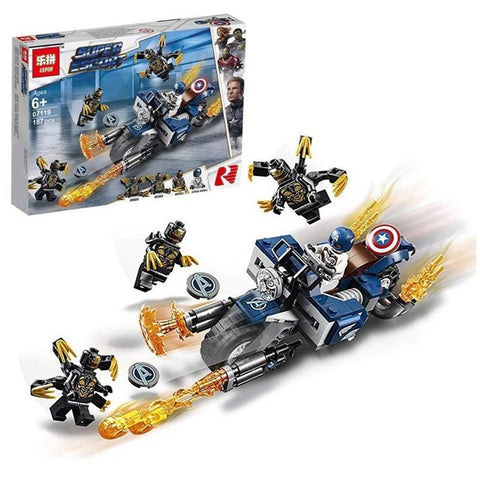 Lepin - Marvel Avengers: Captain America Outriders Attack Building Blocks - 07119