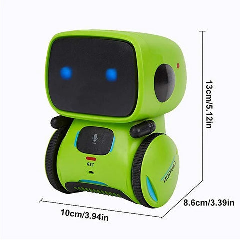 Smart AI - Voice Control and Touch Interactive Dancing Robot Toy - Green