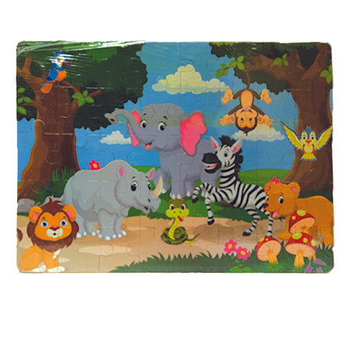 Wooden Jigsaw Happy Jungle - 40 Pcs