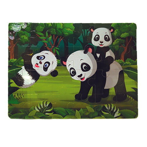 Wooden Jigsaw Panda Puzzle - 24 Pcs