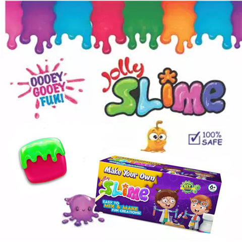 DIY Make Your Own Glitter Jelly Slime Kit with 3 Colors - Medium Pack