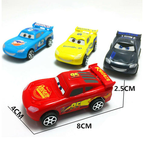 Pack of 4 - McQueen &amp; Friends Plastic Pixar Cars set