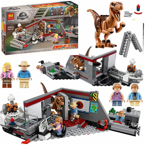 Jurassic World Velociraptor Hunting for Raptors in Jurassic Park Dinosaurs Building Blocks For Kids