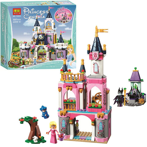 Disney Princess Cinderella Sleeping beauty castle Building Blocks For kids Bela -10892