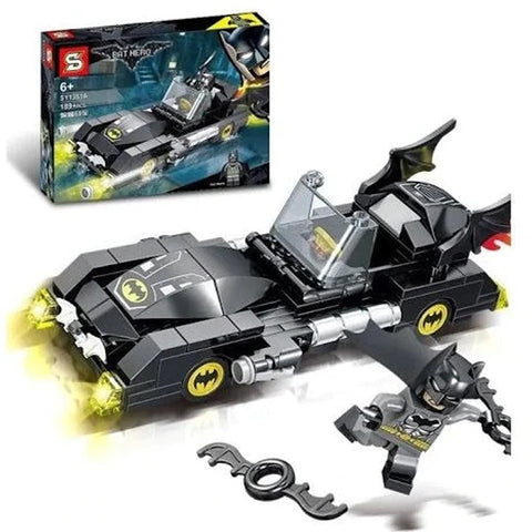 Superhero Bat Chariot Model DIY Boy Educational Building Block Bricks Kids - MG155A