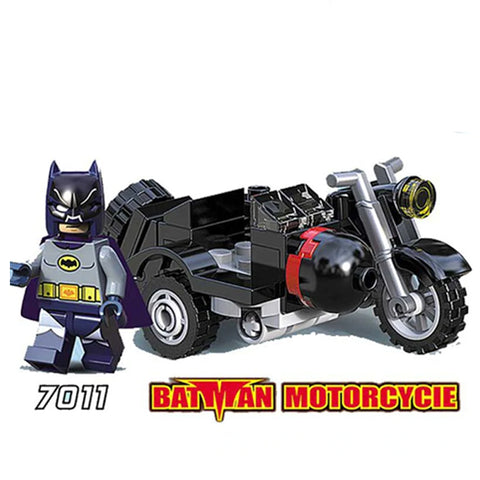 Batman Motorcycle Super Heroes Building Block 7011 33+Pcs