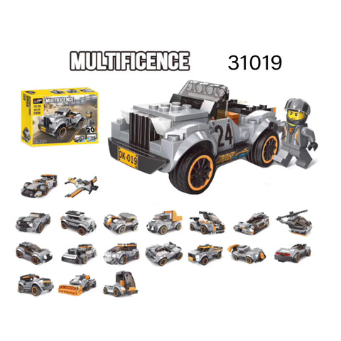 Decool Wilderness pursuit (20 changes) Building Blocks For kids - 233Pcs