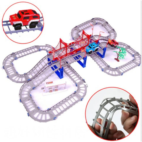 Jeep Truck Track Set Roller Coaster for kids 33pcs