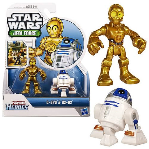 Playskool Heroes, Star Wars, Jedi Force Figures, C-3PO &amp; RS-D2