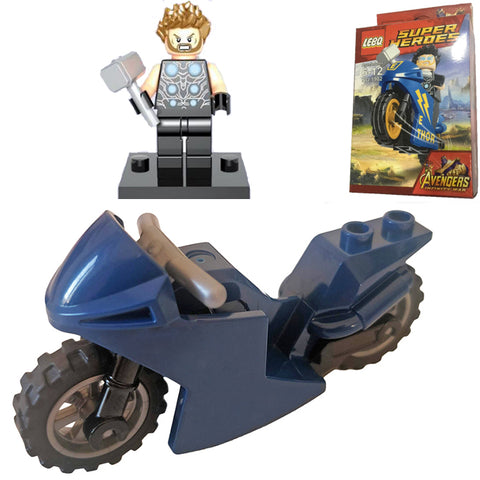 Super Heroes - Marvel Avengers Thor Building block with Motor Bike