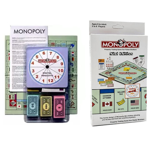 Travel Mini Edition Monopolys Business Board Game For Kids