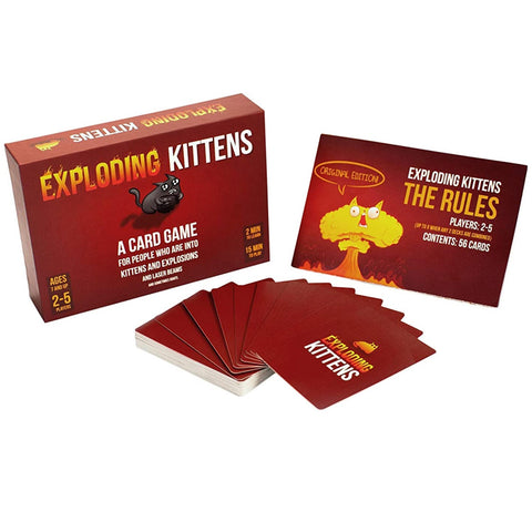 Exploding Kittens LLC - A Russian Roulette CardGame, Easy Family-Friendly Party Games - Games for Adults, Teens &amp; Kids - 2-5 Players