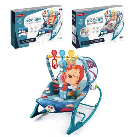 Infant To Toddler 2 in 1 Bay Rocker - Lion Blue