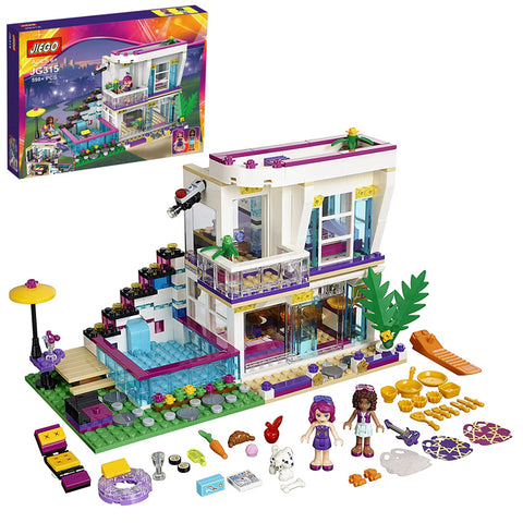 Jiego Compatible Girls Friends Princess Villa Star Liwei House building blocks - Multi Colors