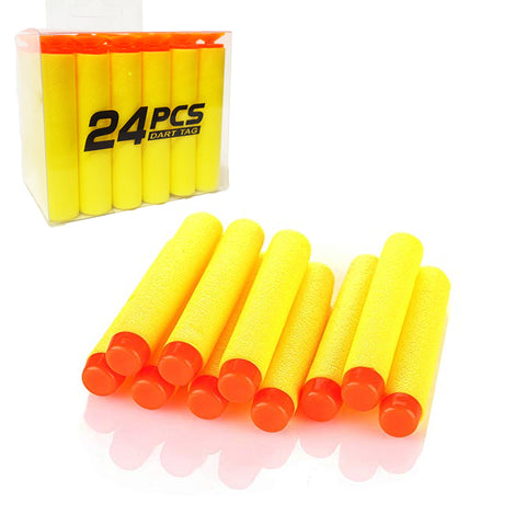 Nerf Soft Foam Darts - 24 Pieces - Yellow