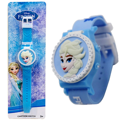 Frozen Princess Elsa Wrist Watch For Girls - Blue