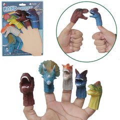 Finger Puppet - Jurassic World Dinosaur - 5 Fingers - Multi Color