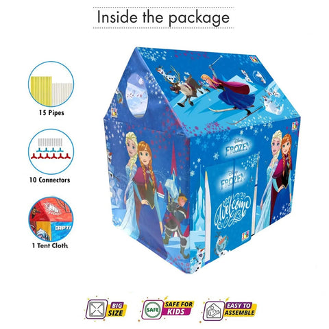 Disney Frozen Princess Anna Elsa PVC Vinyl Plastic Tent House Jumbo Size With Connectors and Pipes Set for Kids