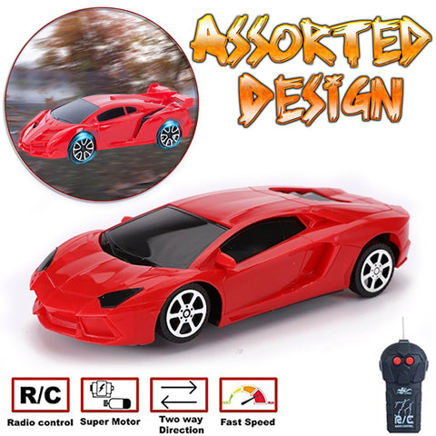 Remote Control Lamborghini 2 Channel Famous Sport Car Radio Control - Assorted Designs - Red