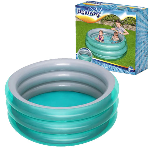 Bestway 51041 - Big Metallic 3-Ring Pool - Multicolor