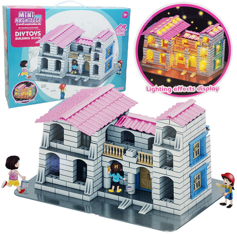 Mini Villa Architect With Lighting Doll House Set for Girls Building Blocks - 392 pcs No Ratings