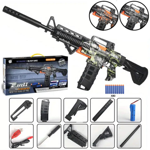 M416 Nerf Soft Darts Rechargeable Electric ToyGun 96 cm - Assorted Design