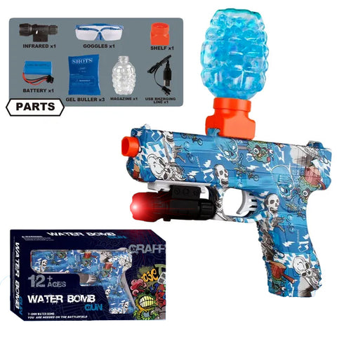 Electric Gel Blaster Rechargeable Electric Toygun for kids - Trending Gel Blaster Toygun For Kids - Blue