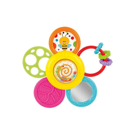 Win-Fun Daisy Spin Rattle N Teether Toy Set For New Born Baby - 0776