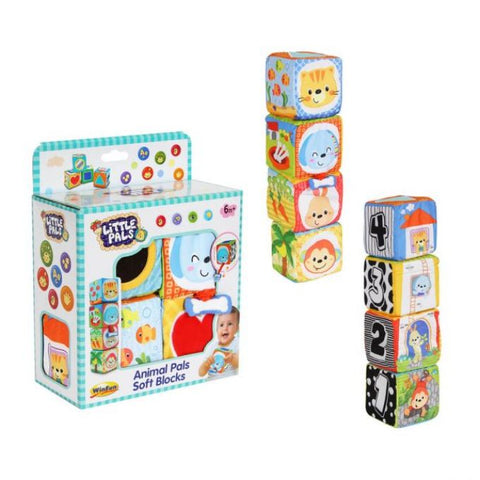 Win-Fun Little Pals Soft Blocks Set Toy For Kids - 0264