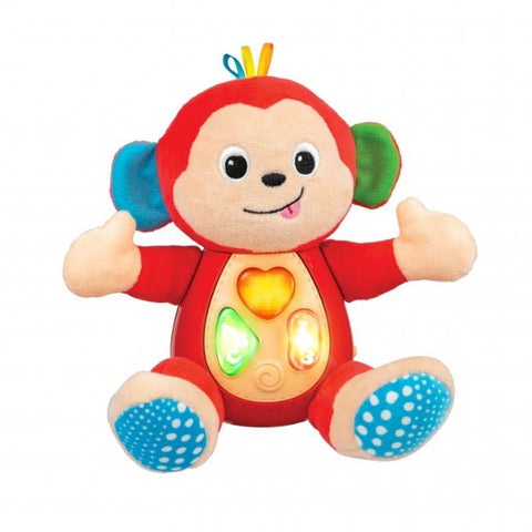 Win-Fun Sing &amp; Learn Animal Pal Monkey Stuffed Toy For Kids - 0275