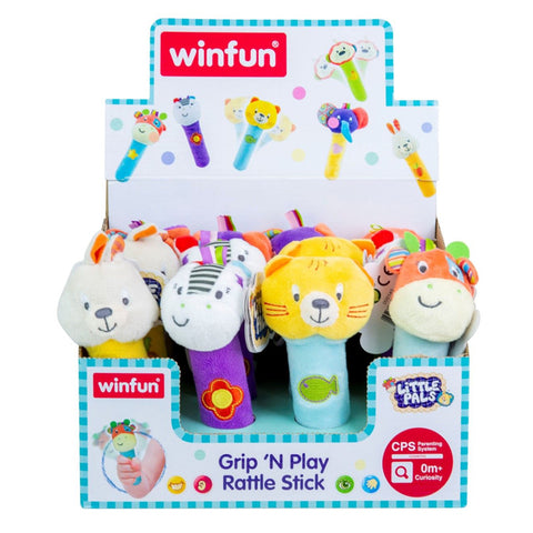 Win-Fun Grip n Play Rattle Stick Art Single Piece Assorted Design - 3143 No Ratings