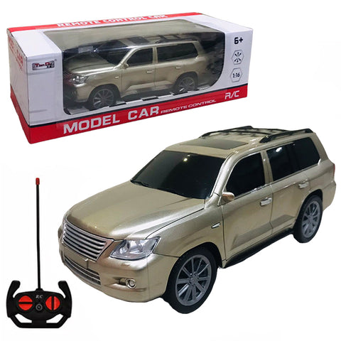 Remote Control Toyota Land Cruiser Prado V8 4 Channel - 1:16 - Size 10 Inches - Golden