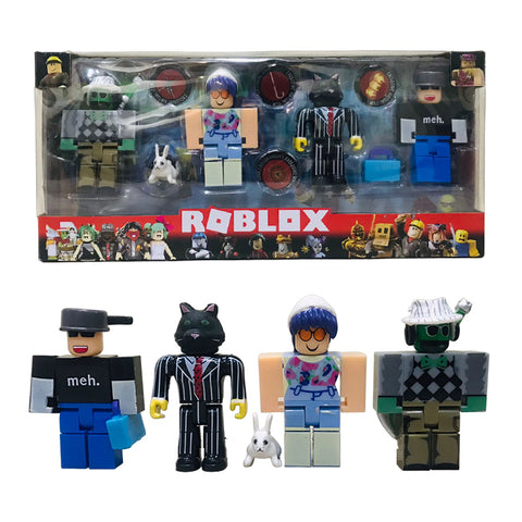 Roblox Celebrity Collection - Pack of 4 Figure Roblox Classics - Includes 4 Figures Toys With Codes - Each Size Approx. 4 inch - Option B