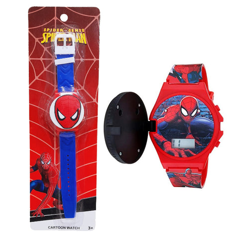 Marvel Avengers Spiderman Wrist Watch For Boy - Blue