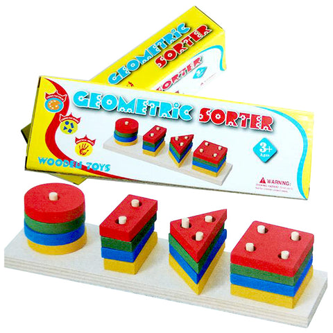 Geometric Shape Sorter - Wooden